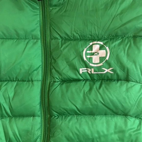 RLX Ralph Lauren Kelly Green Puffer Vest Size Large - Picture 8 of 8